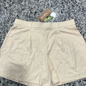 OGL High Waist Cream Women's Shorts